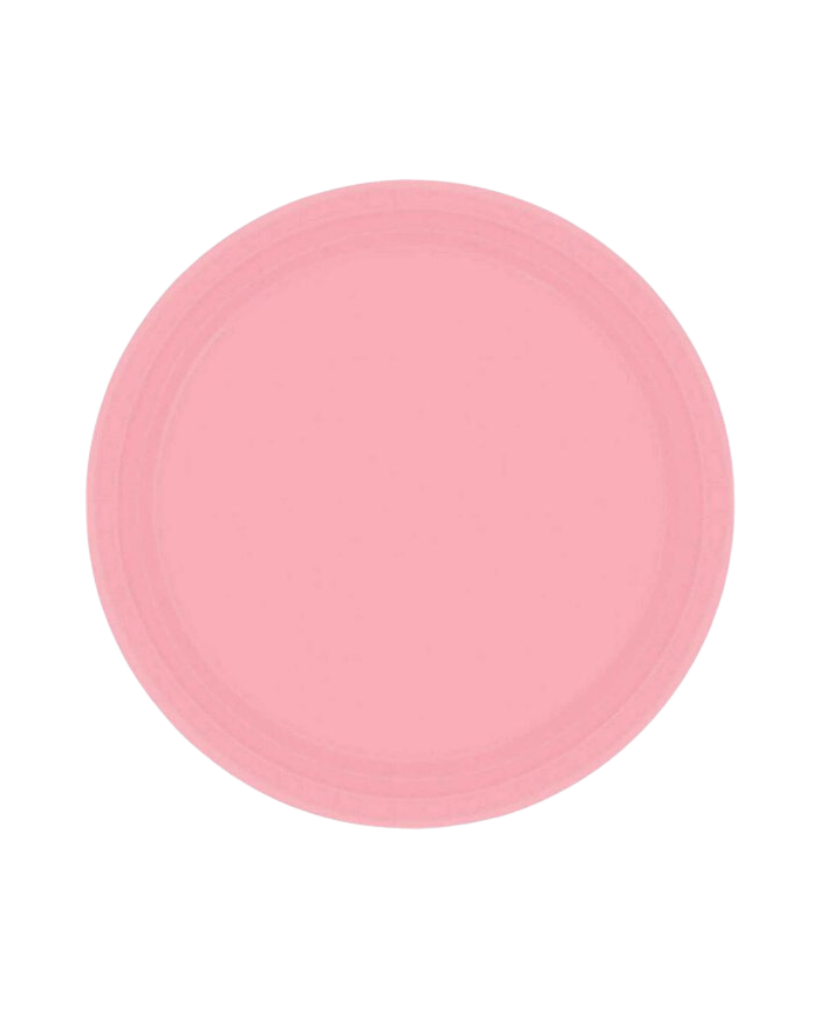 Large New Pink Paper Plates (NPC)