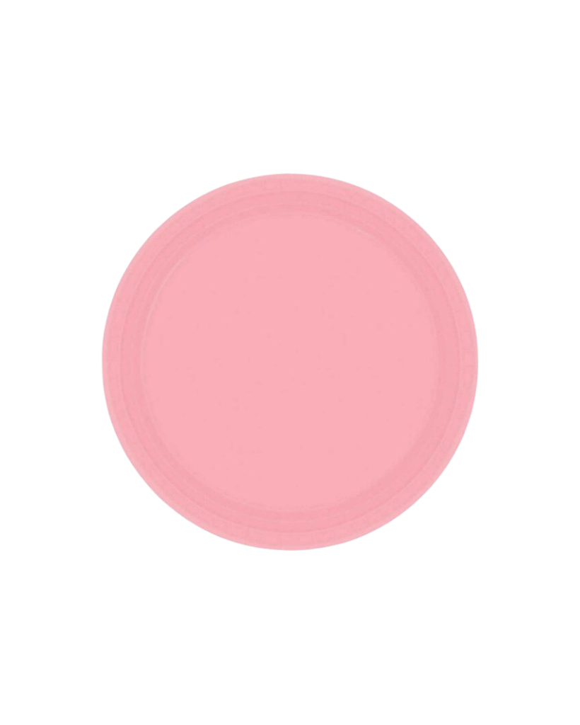 Small New Pink Paper Plates (NPC)