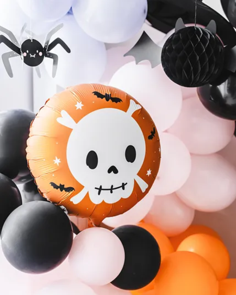 Skull Foil Balloon Filled With Helium