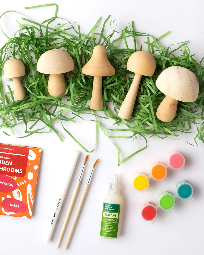 Paint Your Own Wooden Mushrooms