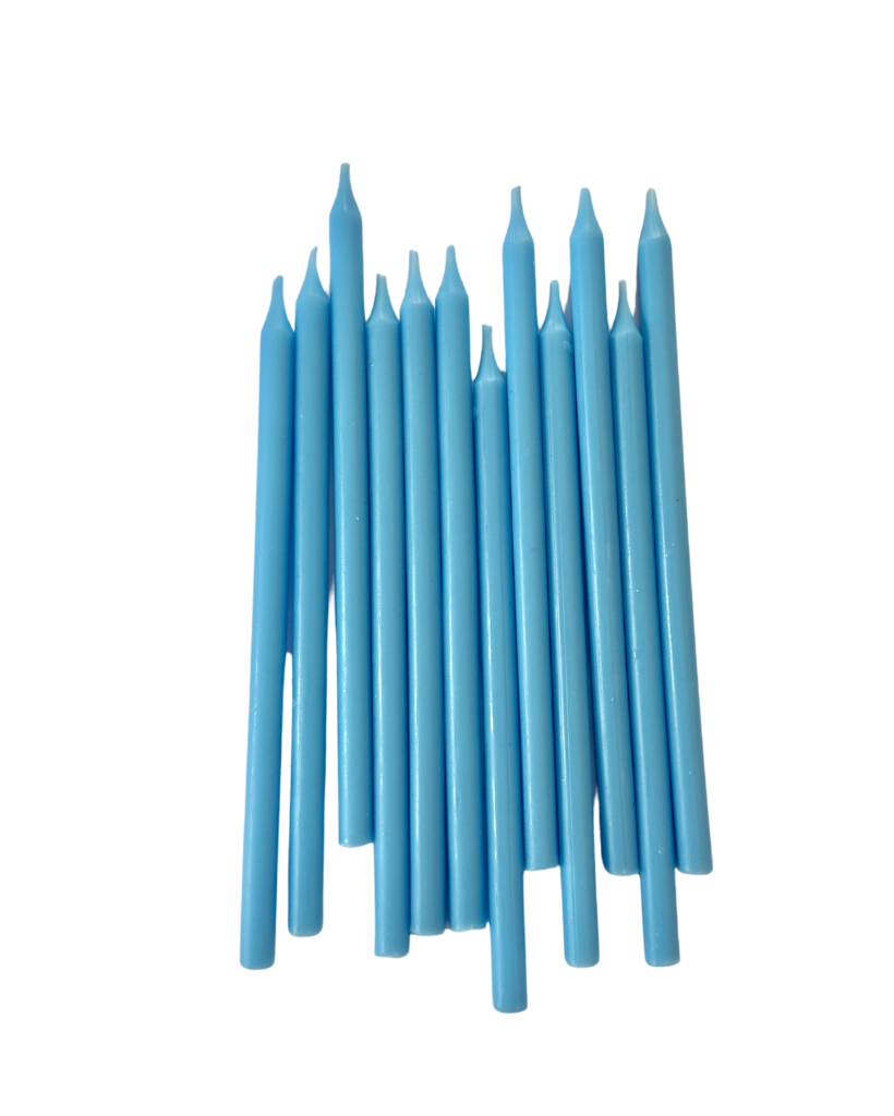 Pastel Blue Candles