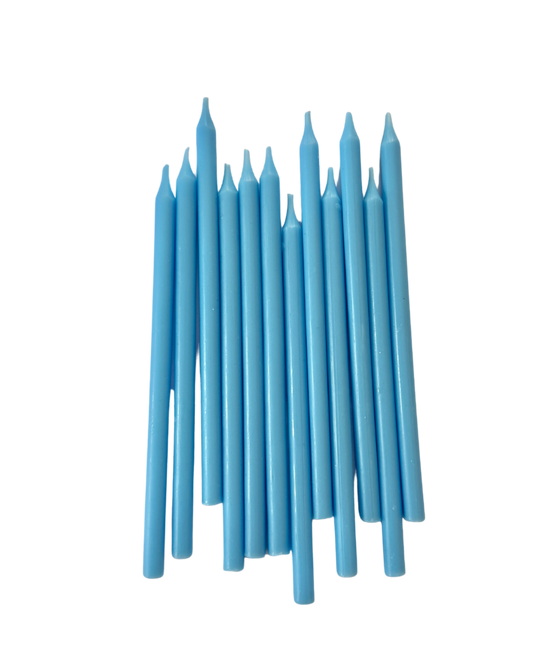 Pastel Blue Candles