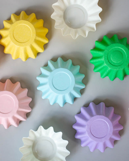Pastel Mix Bloom Baking Cups