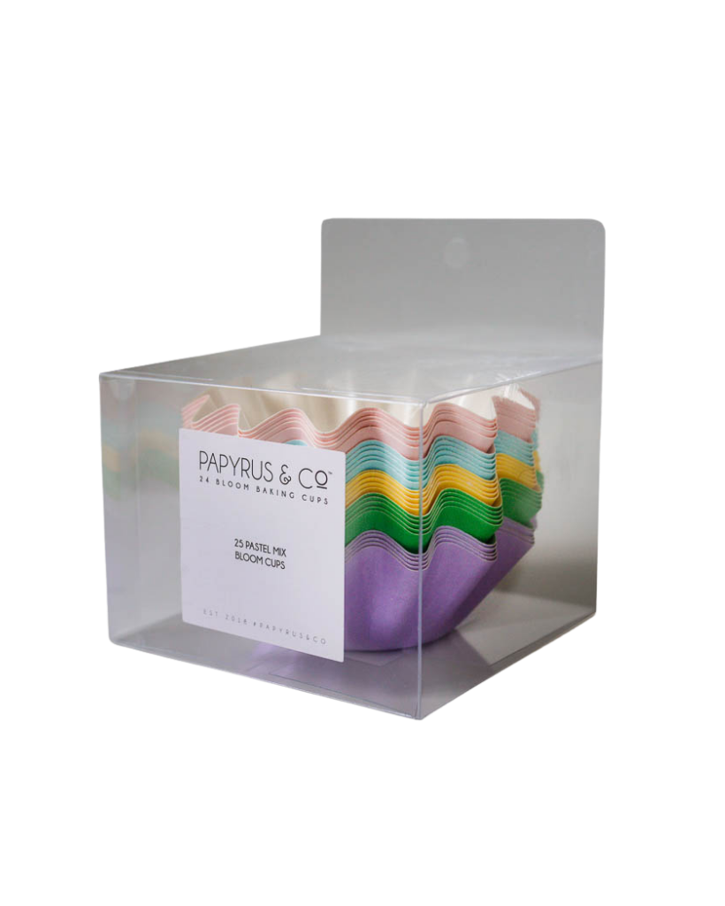 Pastel Mix Bloom Baking Cups