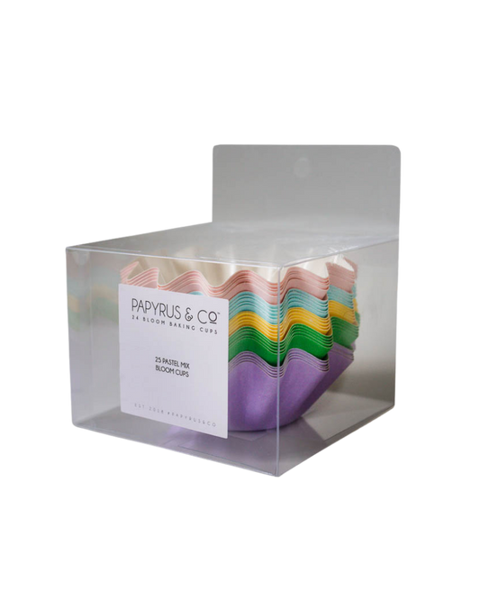Pastel Mix Bloom Baking Cups