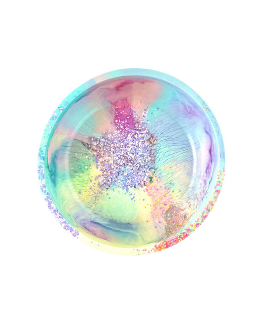 Pastel Neon Resin Bowl