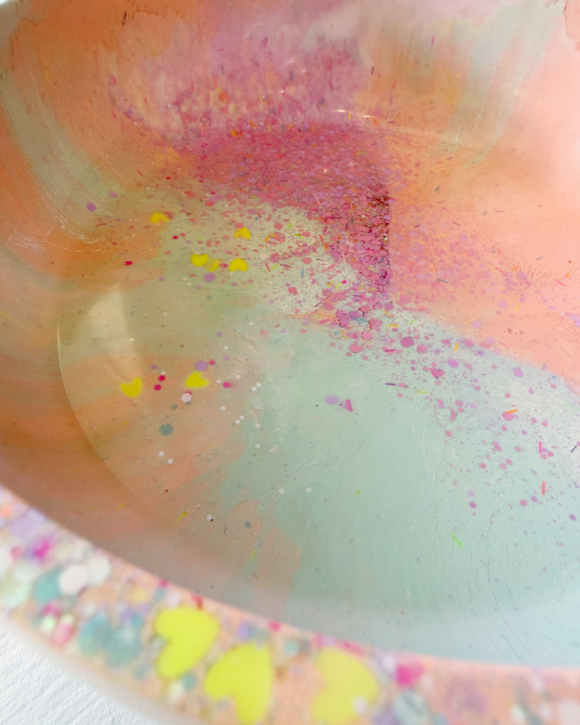 Pastel Neon Resin Bowl
