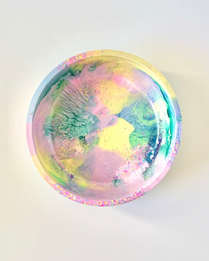 Pastel Neon Resin Bowl