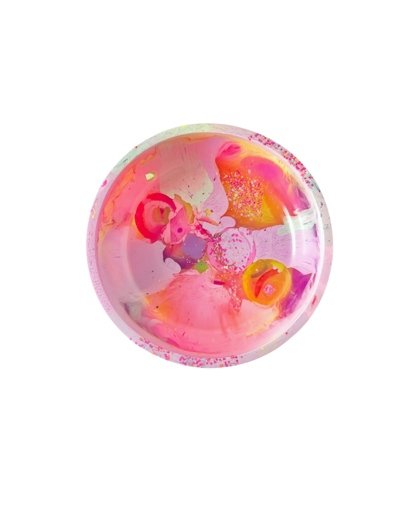 Pastel Neon Resin Bowl