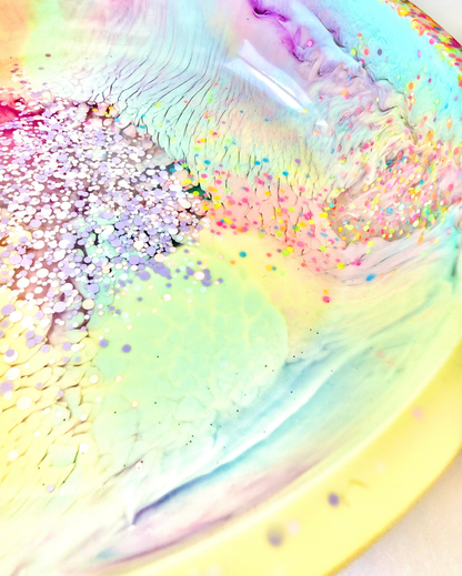 Pastel Neon Resin Bowl
