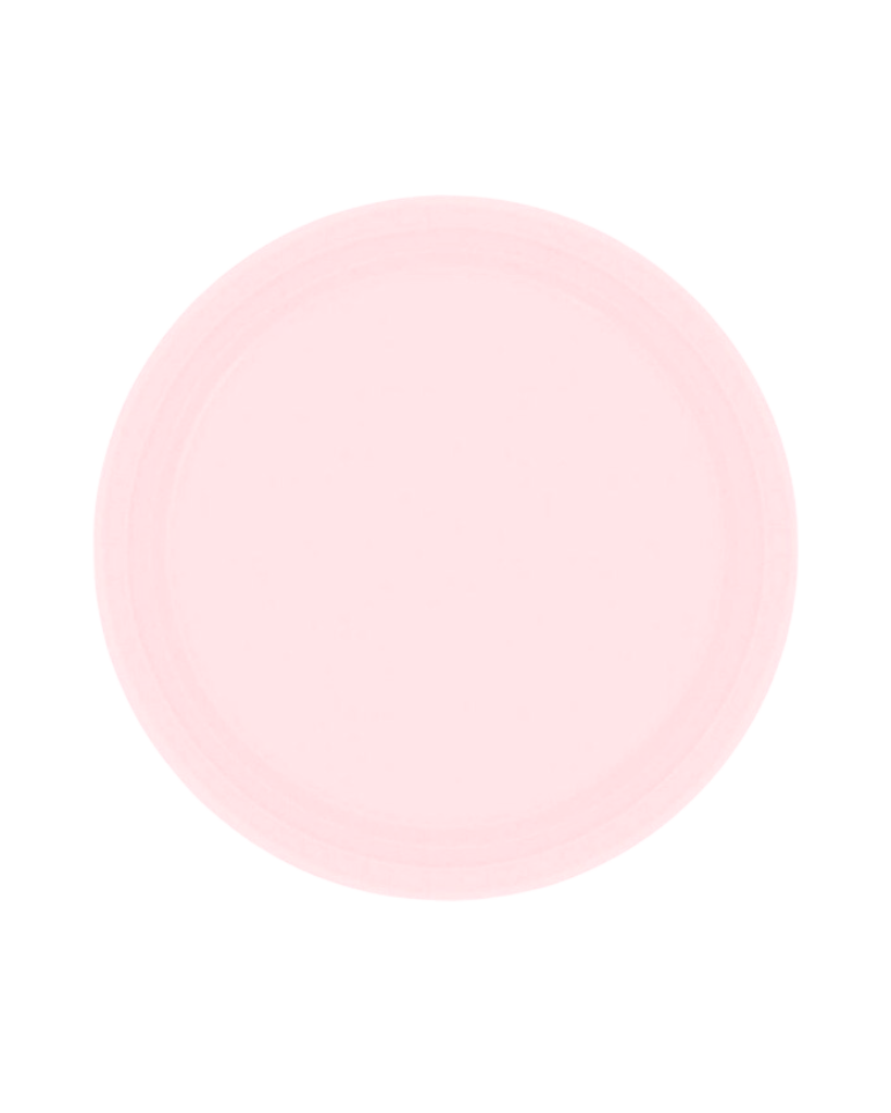 Large Pastel Pink Paper Plates (NPC)