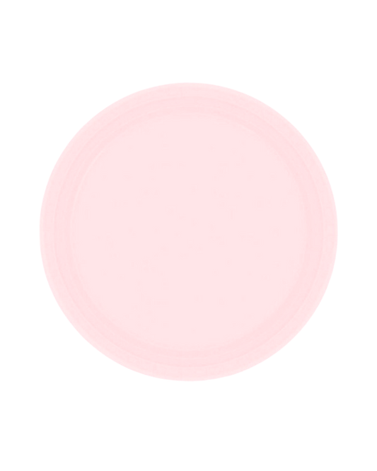 Large Pastel Pink Paper Plates (NPC)