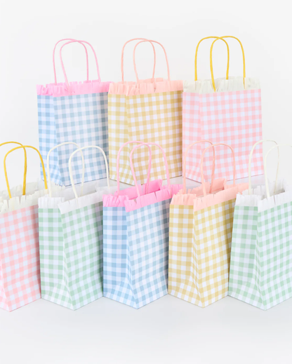 Gingham Fringe Party Bags