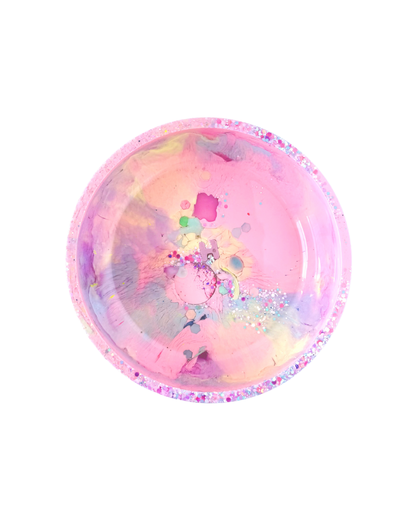 Pastel Rainbow Resin Bowl