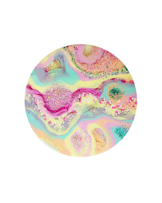 Pastel Neon Resin Platter