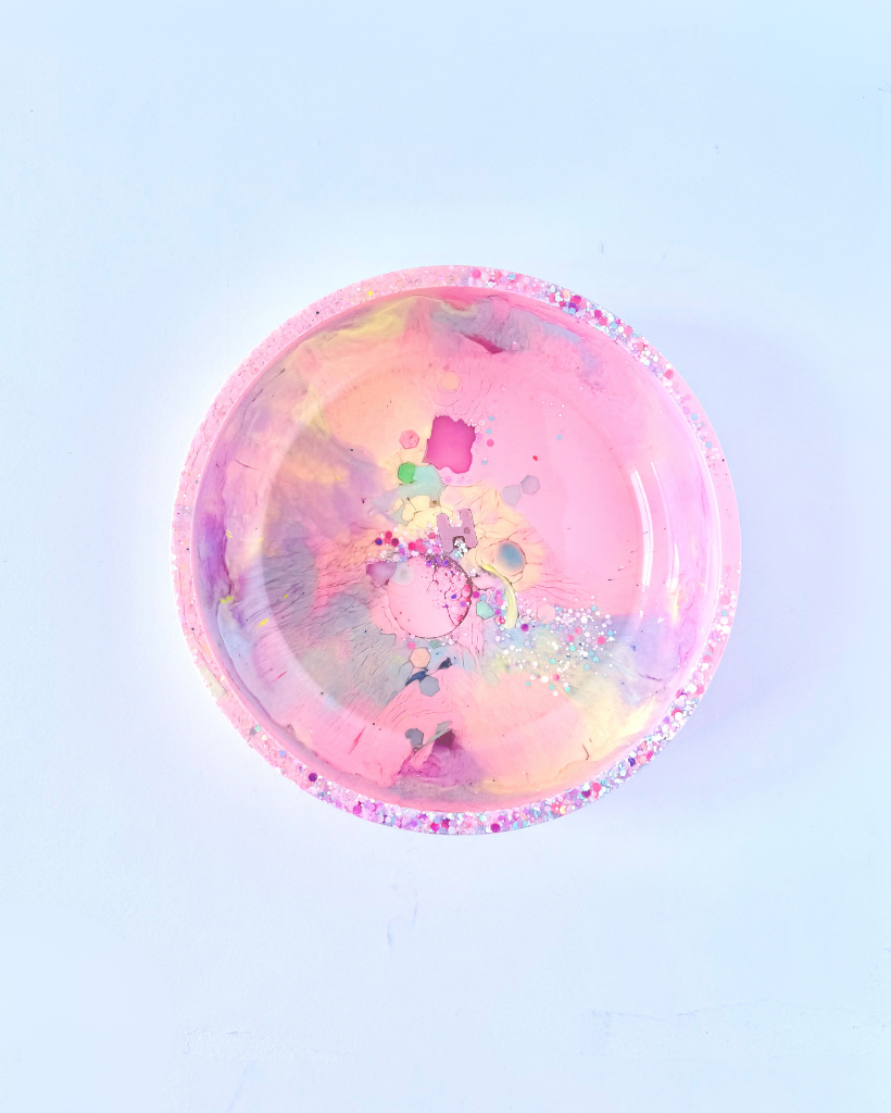 Pastel Rainbow Resin Bowl