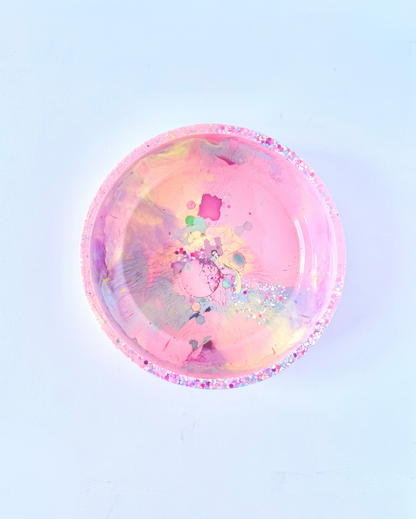 Pastel Rainbow Resin Bowl