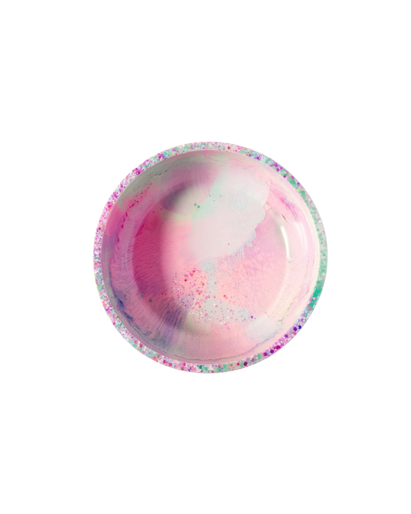 Pastel Rainbow Resin Bowl