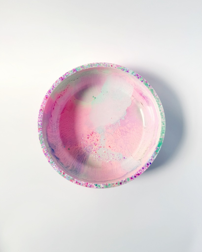 Pastel Rainbow Resin Bowl