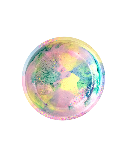 Pastel Neon Resin Bowl