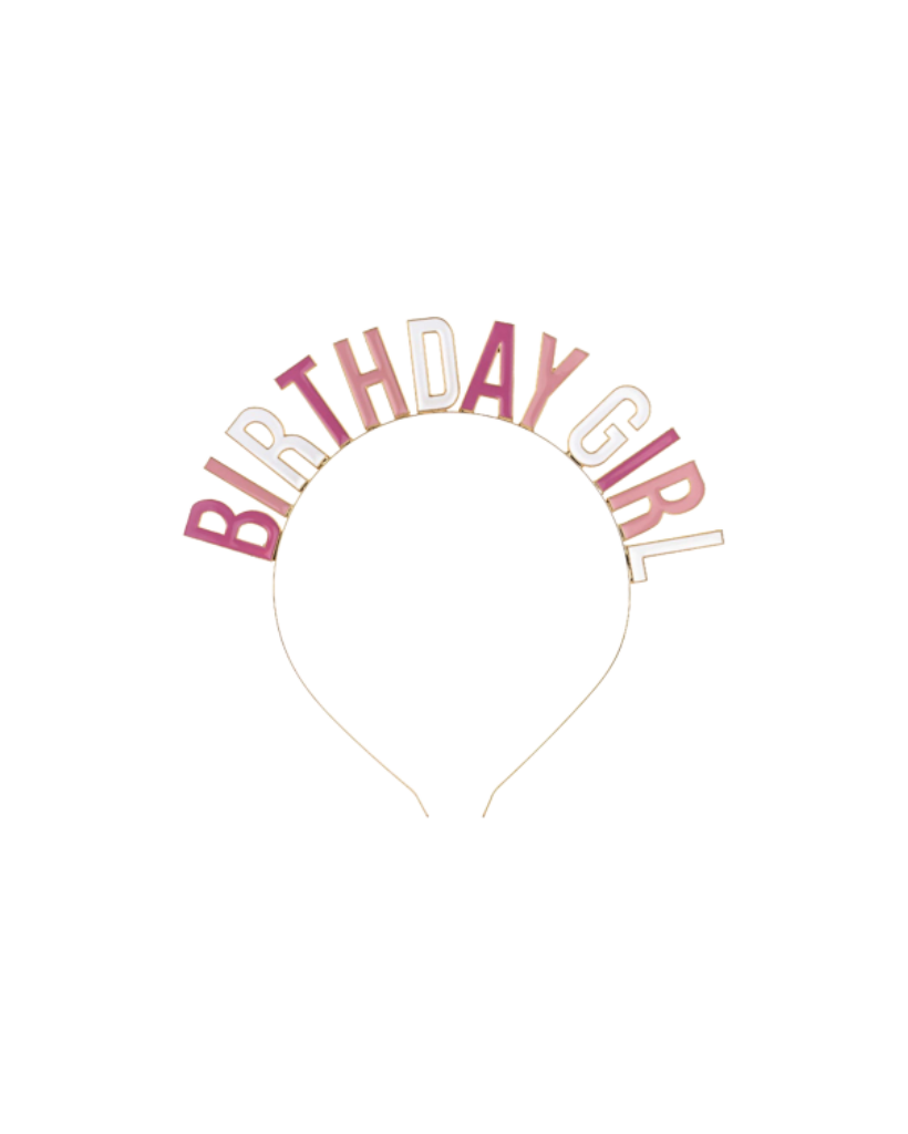 Pink Birthday Girl Headband