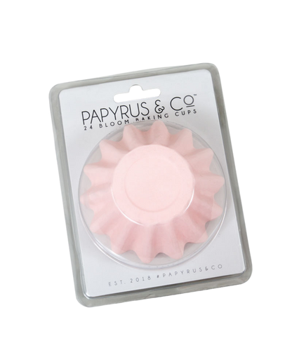Pastel Pink Bloom Baking Cups