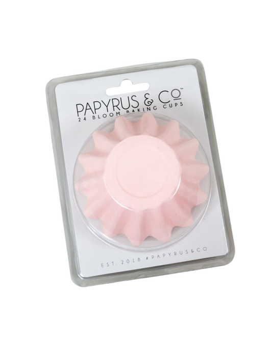 Pastel Pink Bloom Baking Cups