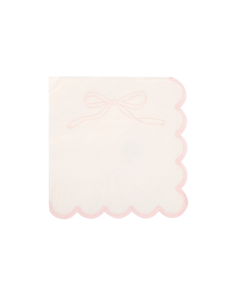 Pink Dainty Bows Cocktail Napkins