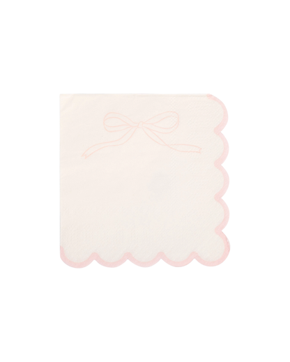 Pink Dainty Bows Cocktail Napkins