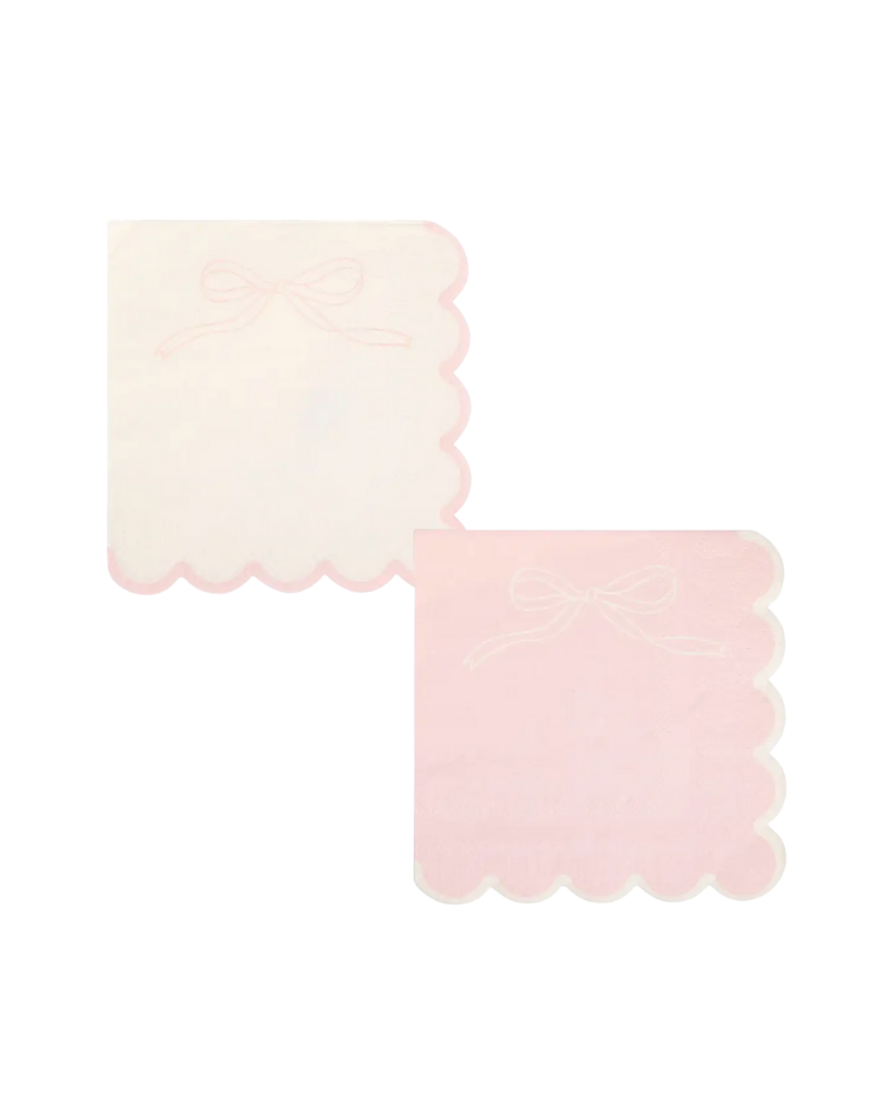 Pink Dainty Bows Cocktail Napkins