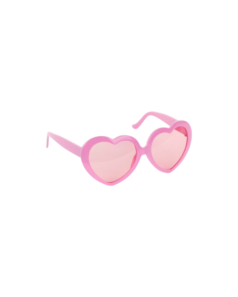 Pink Beach Party Heart Glasses