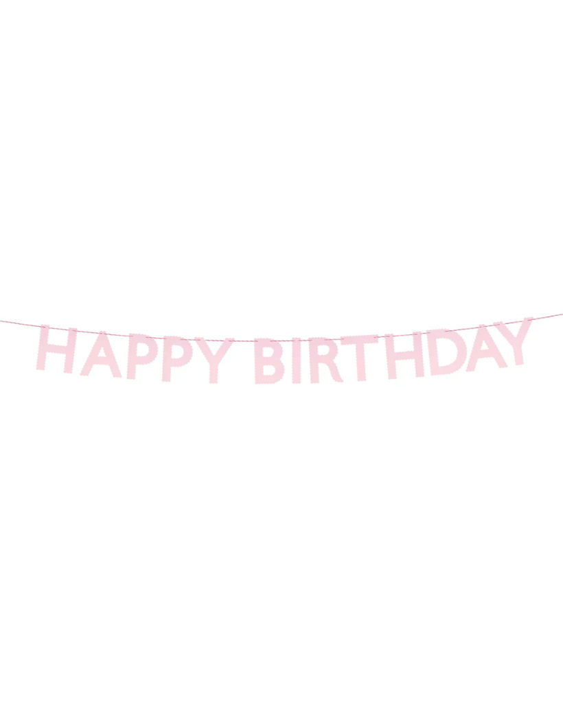 Pink Happy Birthday Garland