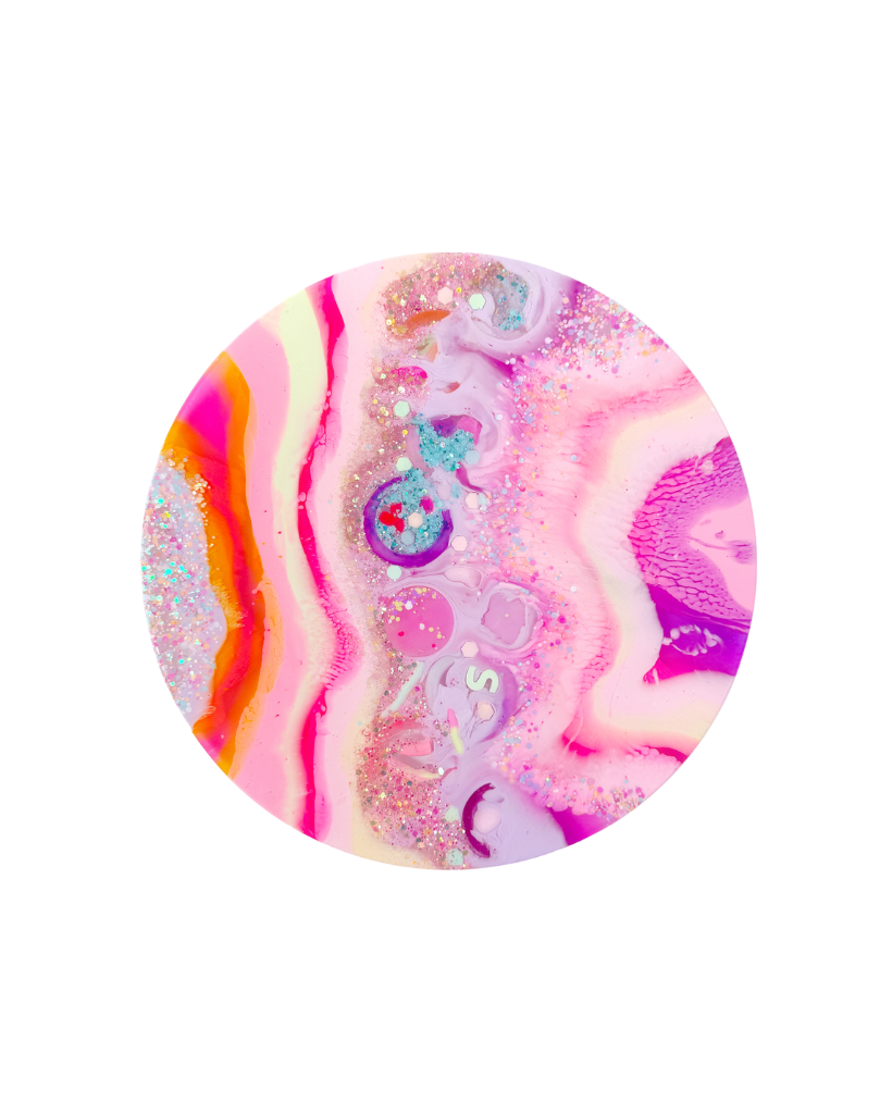 Pink Galaxy Resin Platter