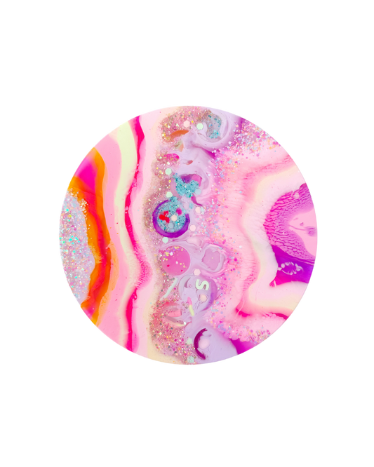 Pink Galaxy Resin Platter