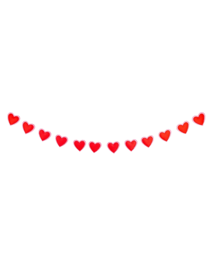 Puffy Heart Felt Banner