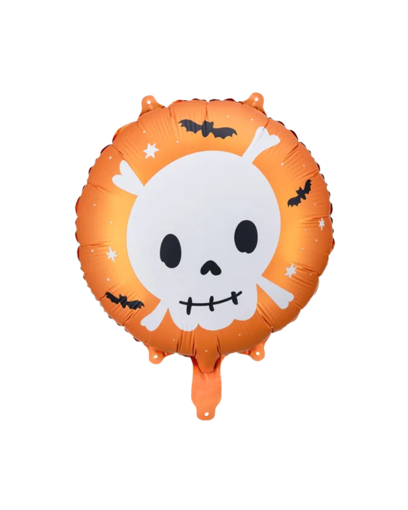 Skull Foil Balloon Filled With Helium