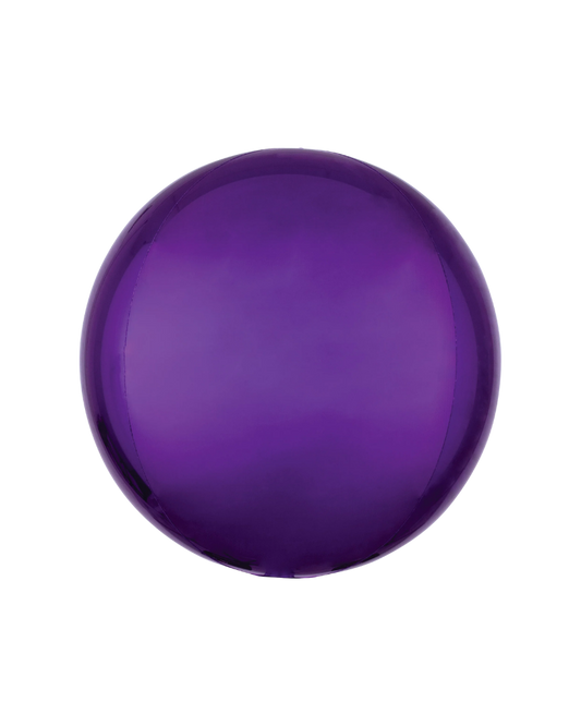 Purple Orb Balloon Filled with Helium