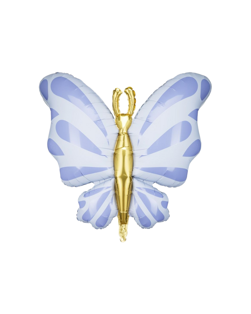 Purple Butterfly Foil Balloon Filled with Helium