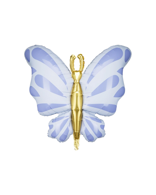 Purple Butterfly Foil Balloon Filled with Helium