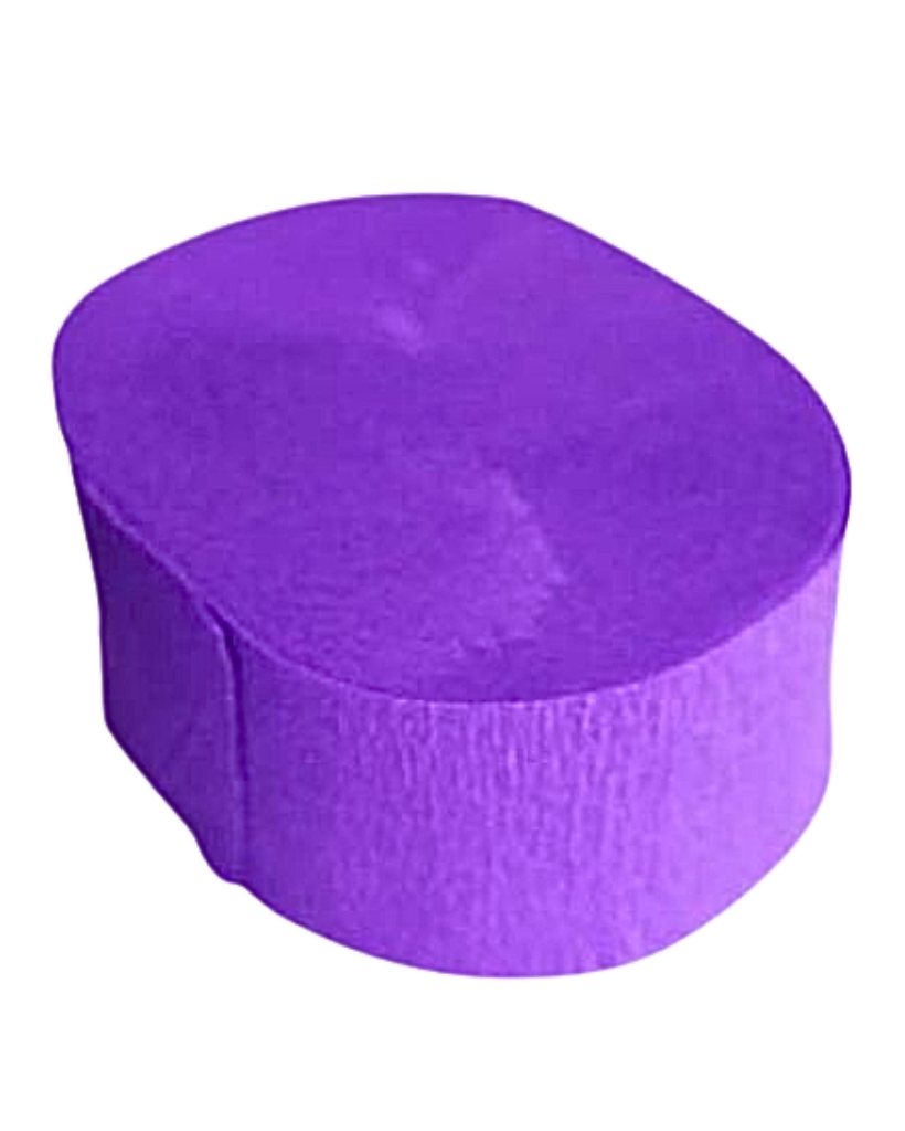purple crepe streamer roll