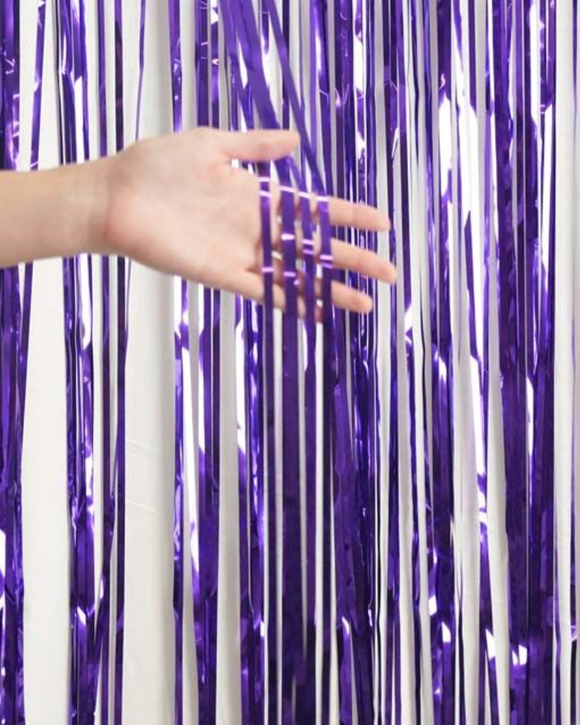 Purple Foil Curtain