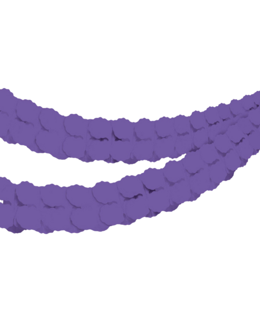 Purple Paper Garland