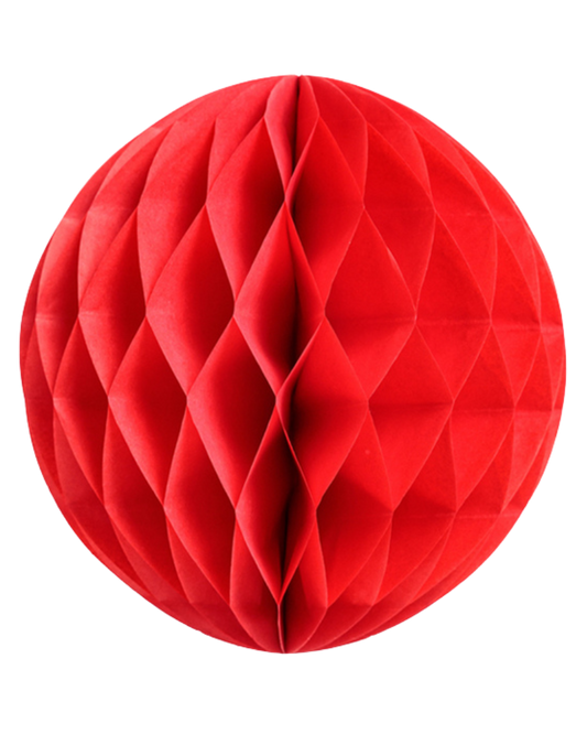 Extra Large Red Honeycomb Ball