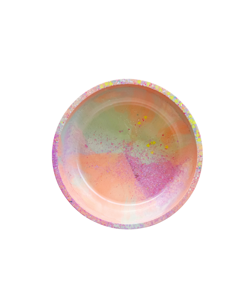 Pastel Neon Resin Bowl
