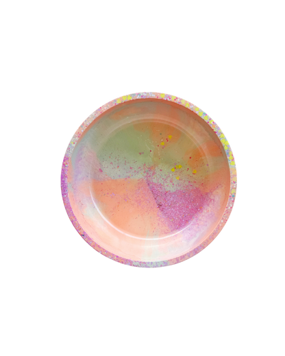 Pastel Neon Resin Bowl