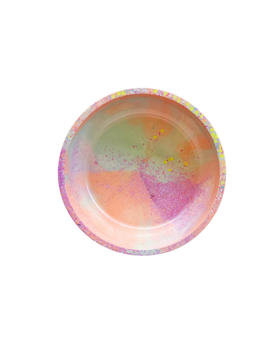 Pastel Neon Resin Bowl
