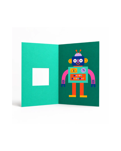 Die Cut Robot Card