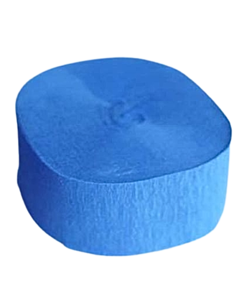 royal blue crepe streamer roll
