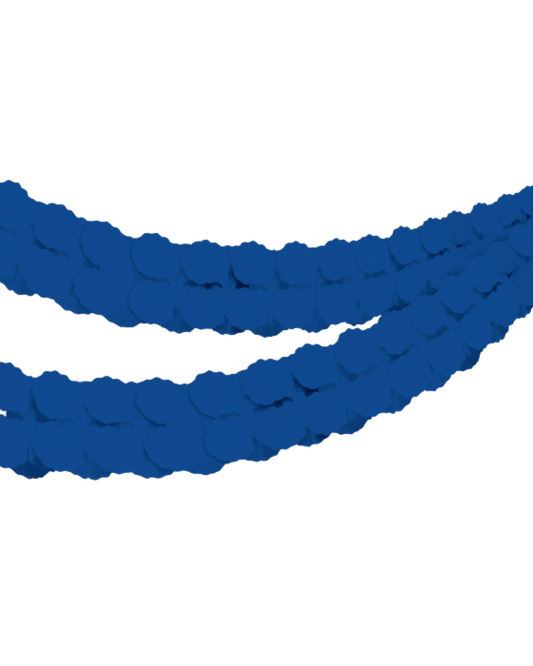 Royal Blue Paper Garland