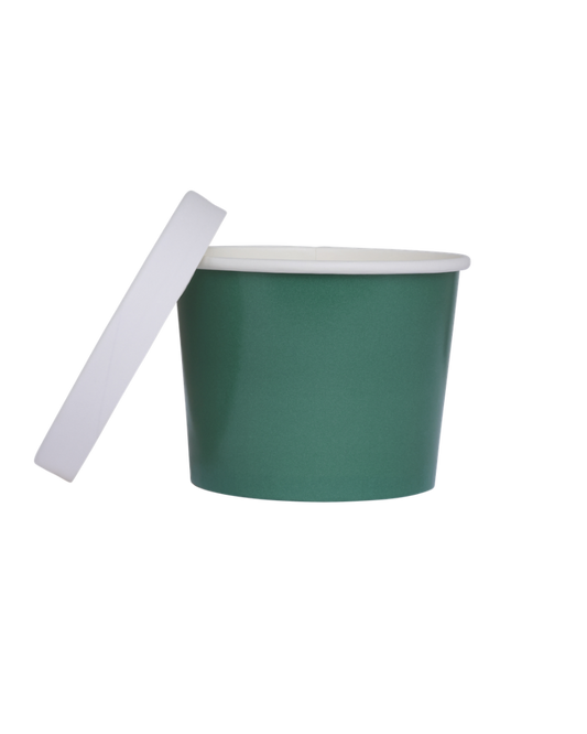 Sage Green Round Treat Tubs With Lids